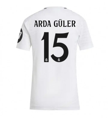 Real Madrid Arda Guler #15 Primera Equipación Mujer 2024-25 Manga Corta